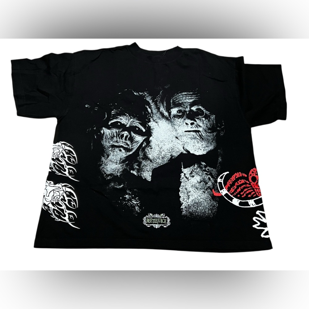 Civil Regime Beetlejuice Deetz Forever "Sido By Side" oversized Tee Black medium